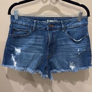 REWASH Super High Rise denim shorts.